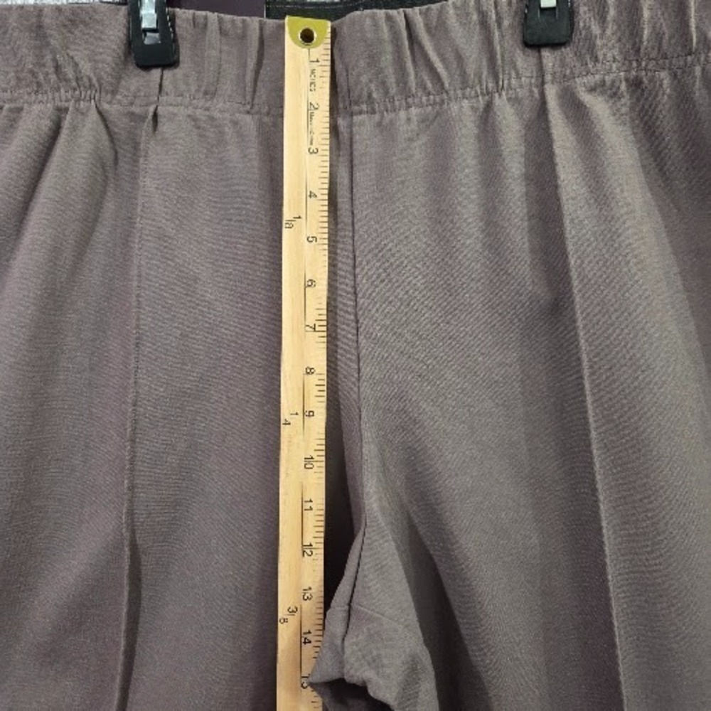 NWT Ava&Viv 3X Gray Ponte Knit Pants Plus Size 24W/26W High Rise Pull On Stretch - Picture 7 of 14